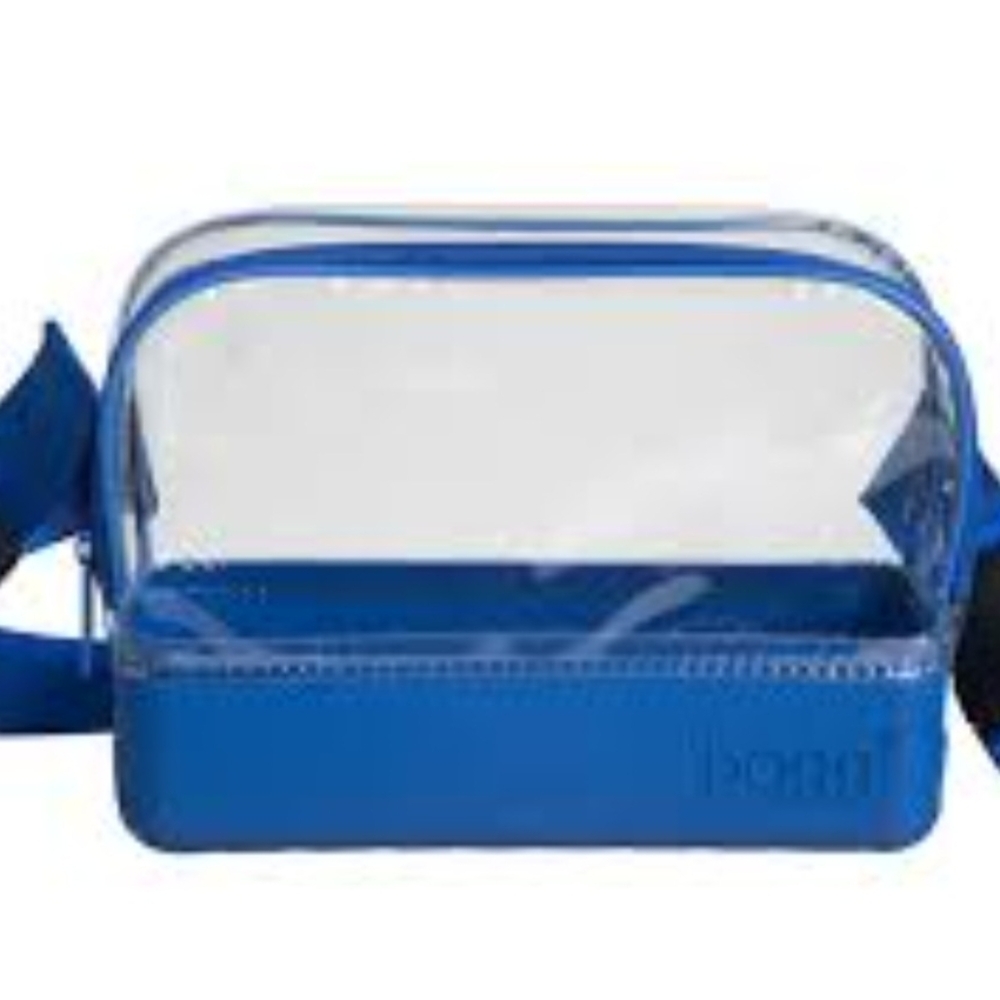 BOGG BAG Clear Crossbody with Blue Trim